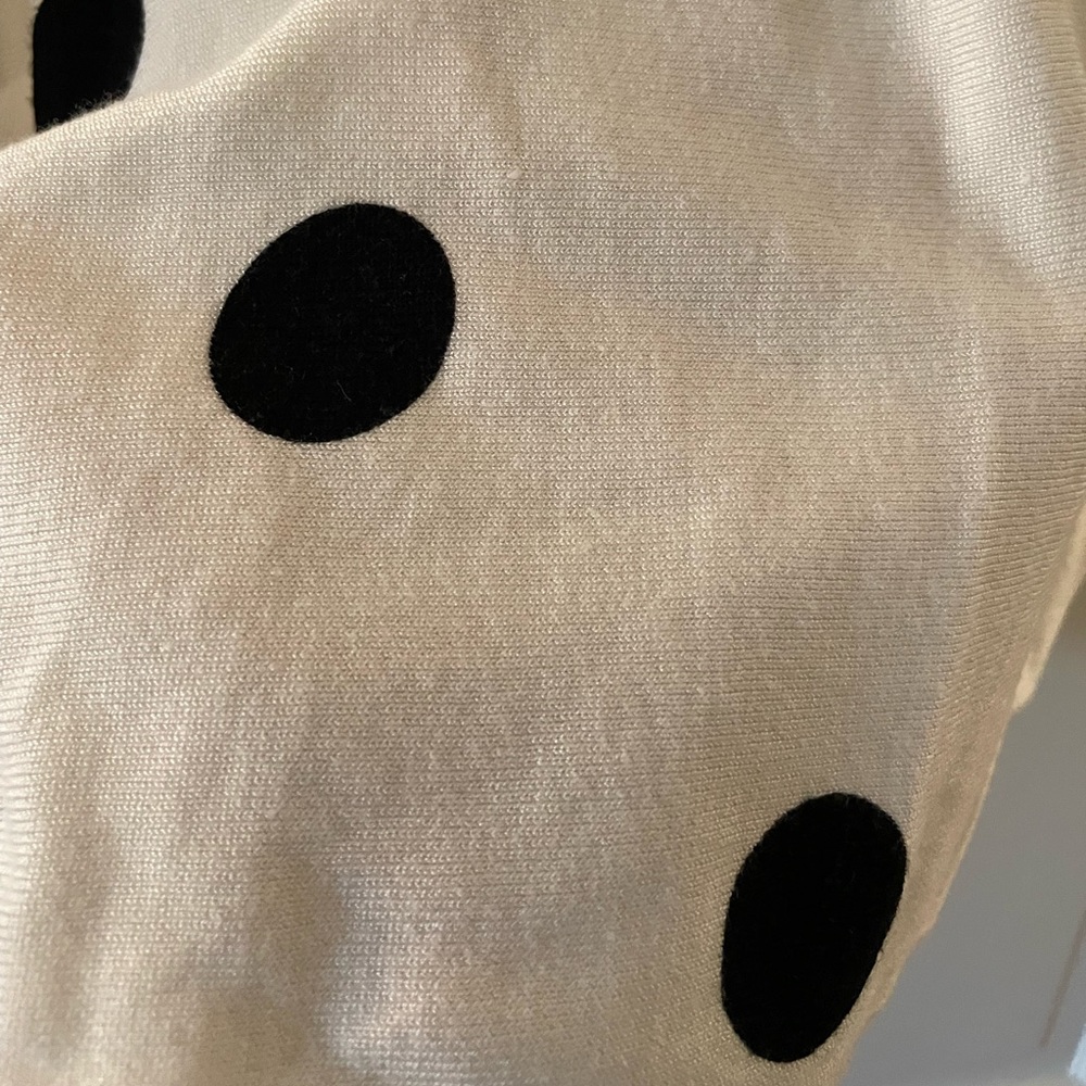 Black polka dot sweater. - Picture 2 of 5